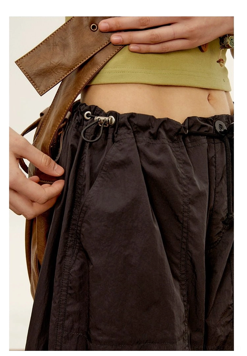 relaxed nylon cargo pants gorpcore aesthetic functional outdoor style streetwear