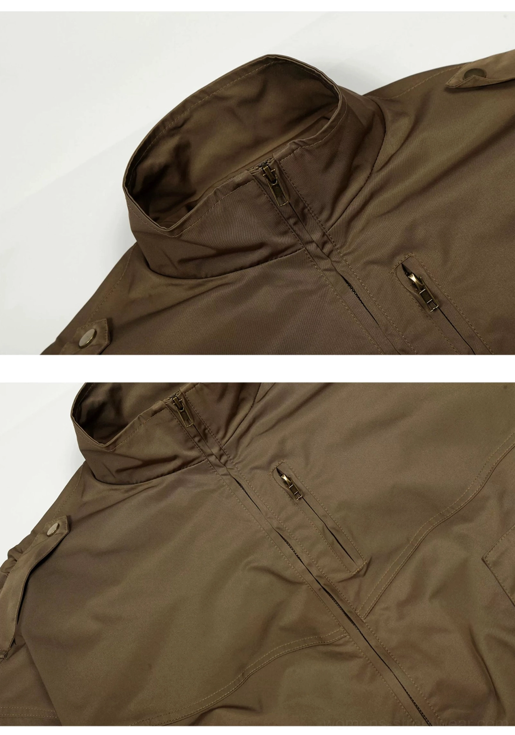 Relaxed cropped olive utility bomber jacket with batwing sleeves and high collar for everyday city layering