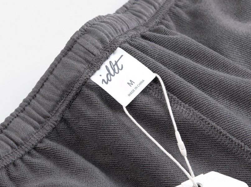 Relaxed fit French terry streetwear shorts product detail in a versatile everyday casual silhouette