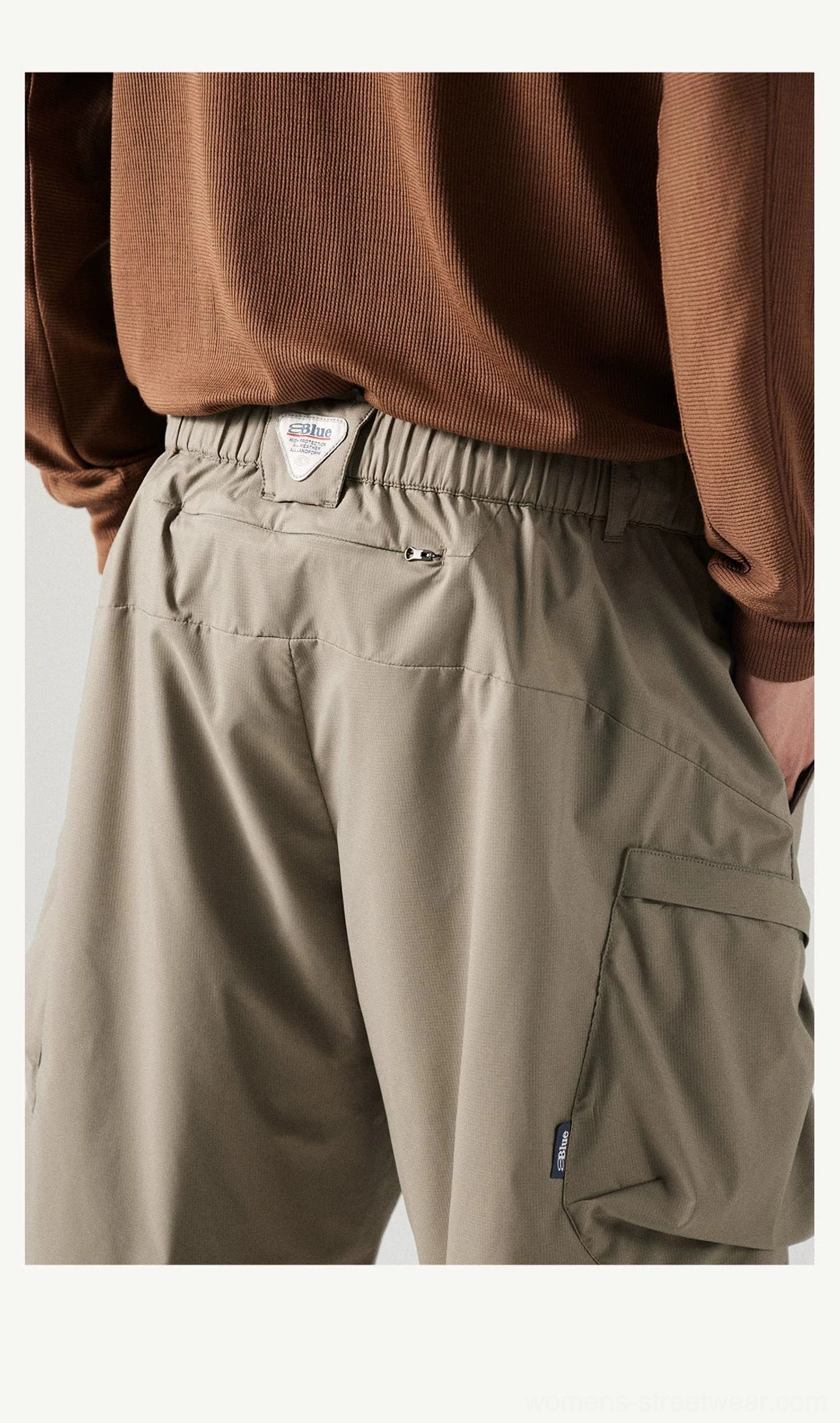 Relaxed utility cargo shorts with oversized side pockets and lightweight polyester fabric for summer streetwear