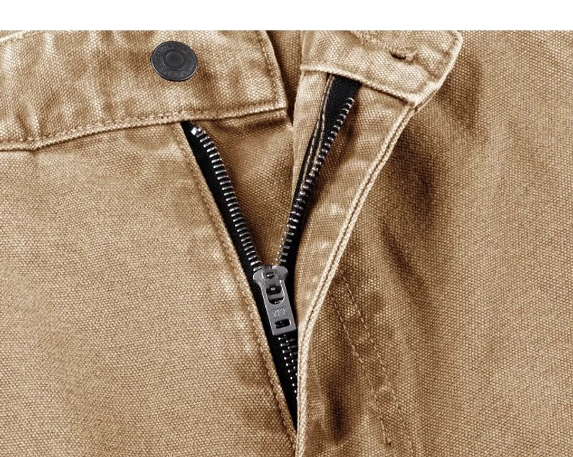 Relaxed women's carpenter denim pants with utility-inspired panels for Korean streetwear outfits