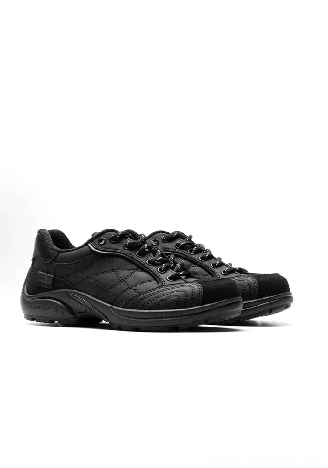 Lifestyle brand aesthetic photography featuring retro colorblock German trainer sneaker in contemporary urban environment with authentic street context