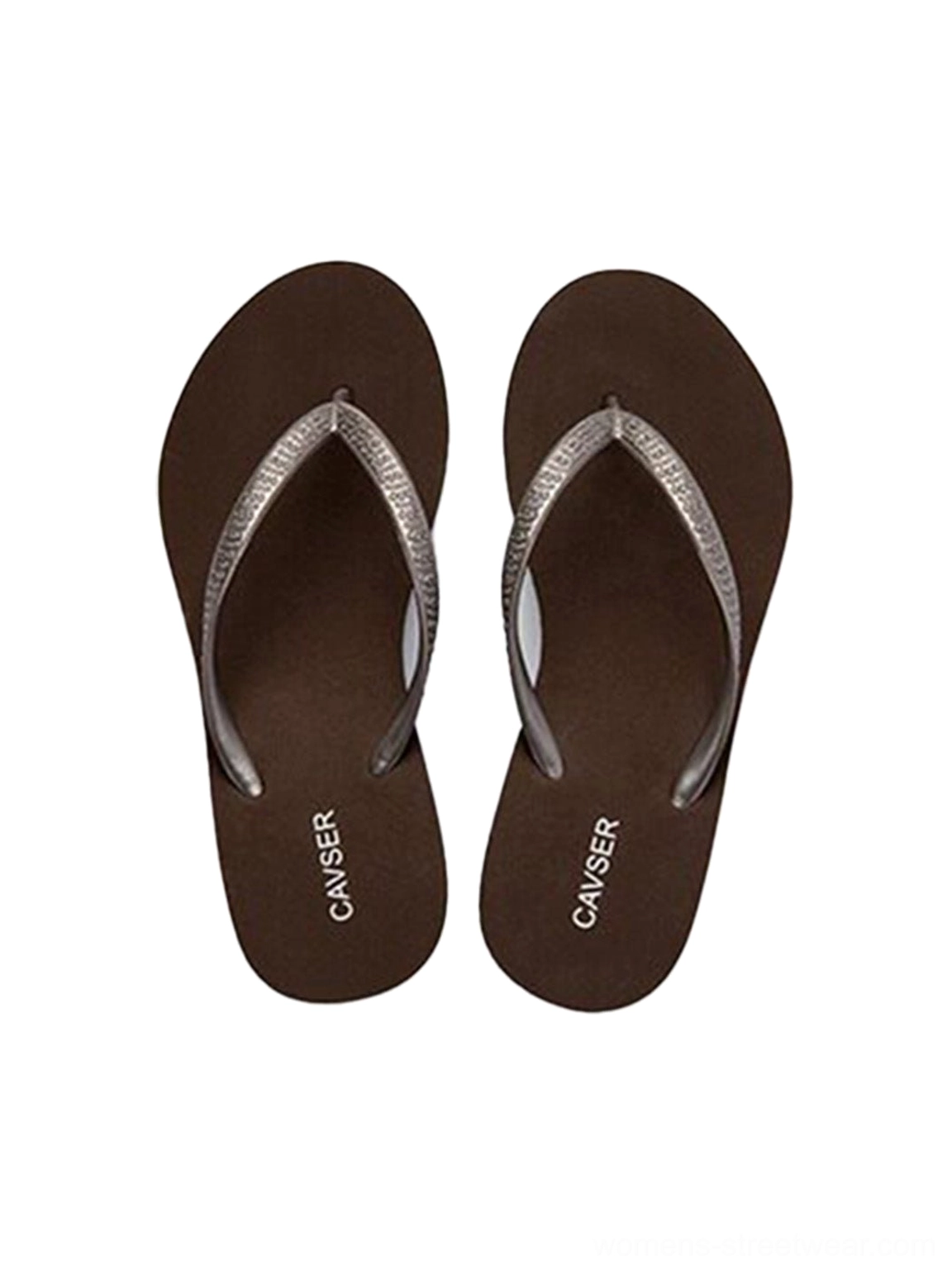 Sculpted platform wedge toe-ring flip-flops featuring a sleek fashion-forward summer sandal design