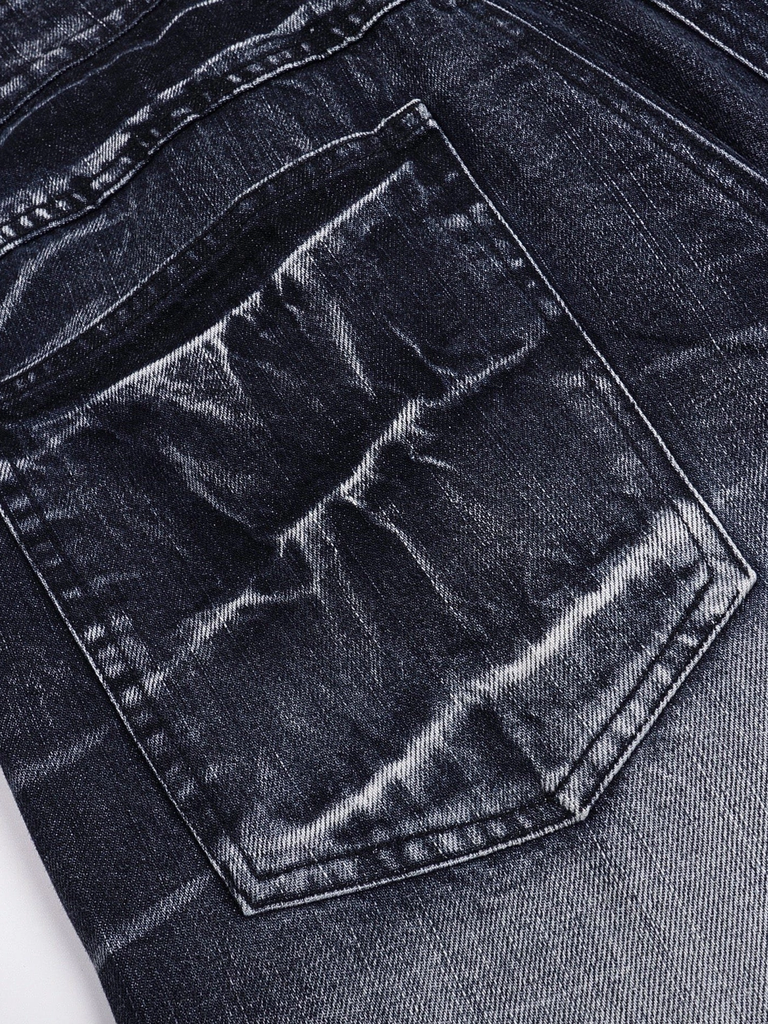 Fashion product image of relaxed lightning wash wide-leg denim jeans inspired by Seoul streetwear