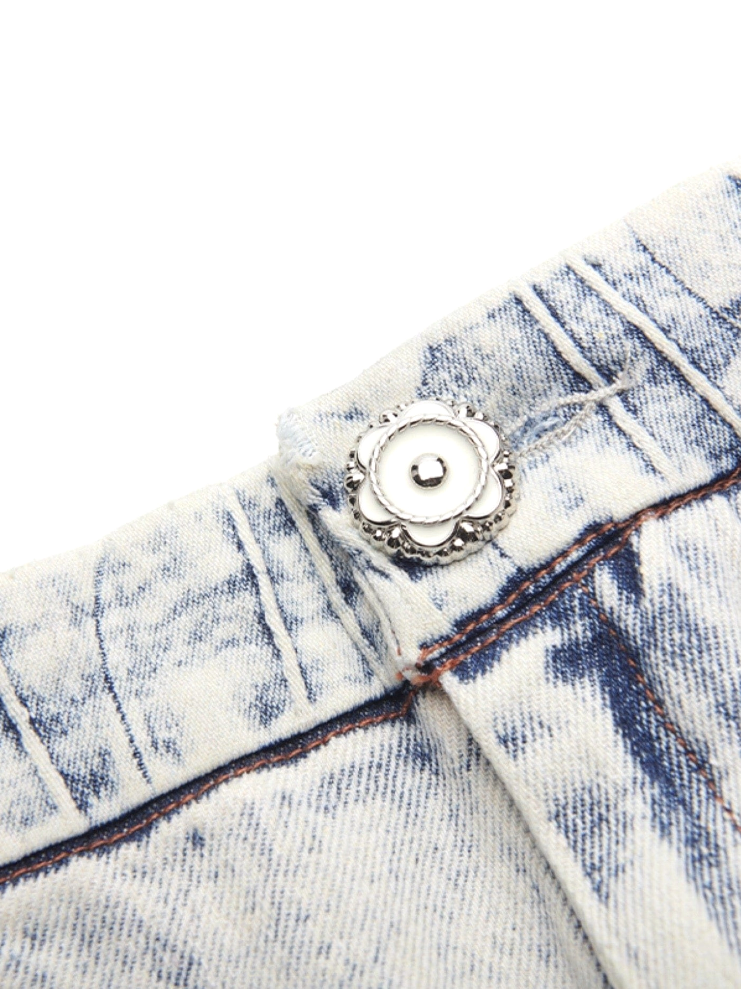 Shark fin panel baggy jeans in faded light blue denim with wide leg Y2K streetwear design