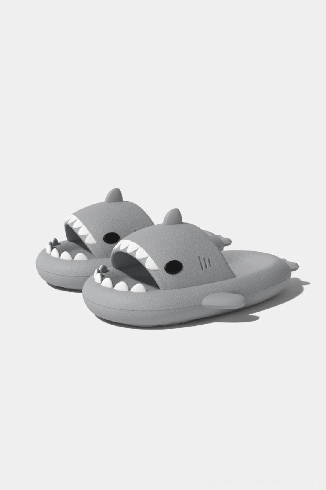 Shark slide slippers from the Shark Slide Slippers collection with sculpted shark design, EVA comfort sole, and casual loungewear appeal