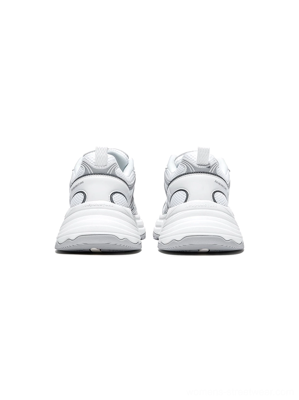 Silver Wave chunky dad sneakers with a dimensional sole and contemporary athletic shape for Y2K and Korean fashion styling
