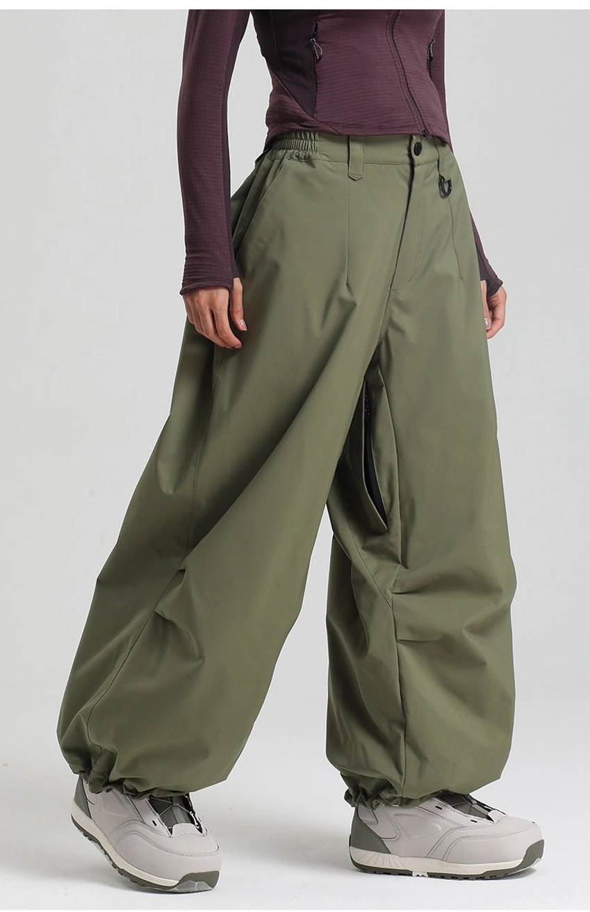 Wide-leg snow pants care maintenance washing instructions fabric performance longevity
