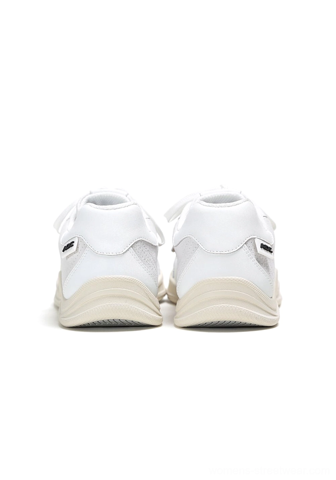 Solar Star Applique Black and White Leather Court Sneakers designed for Korean streetwear and unisex everyday outfits
