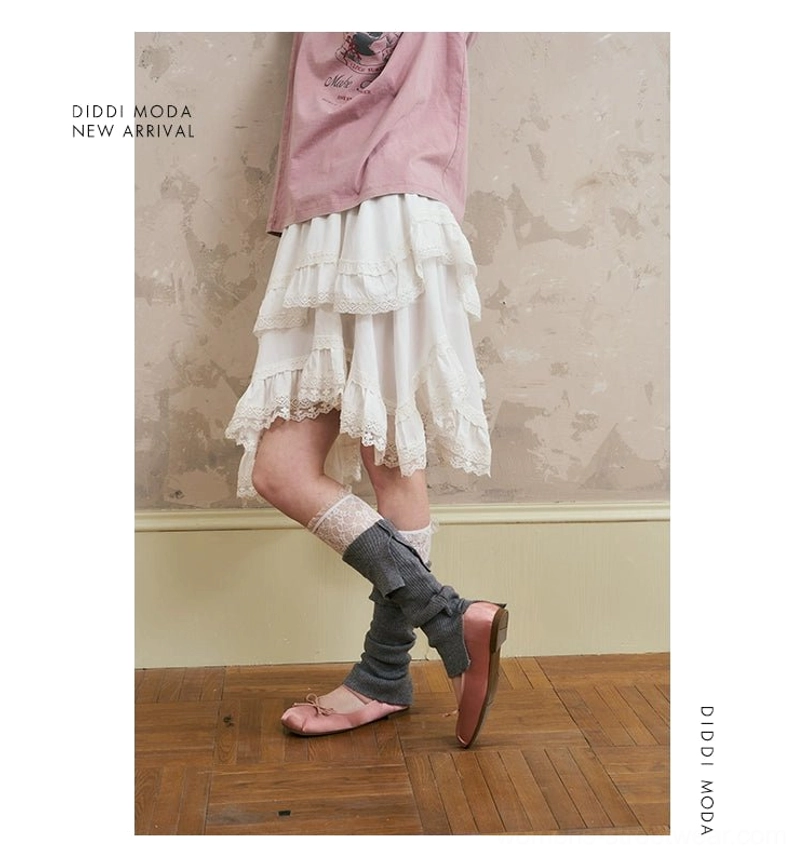 Sporty hooded windbreaker jacket and tiered lace midi skirt set styled as a modern Seoul-inspired women's streetwear outfit