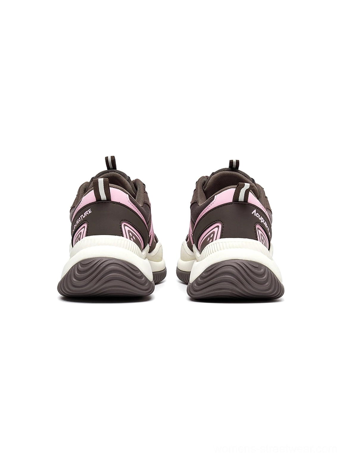 Chunky wave-sole sneakers worn lifestyle photography demonstrating real-world styling versatility street culture aesthetic