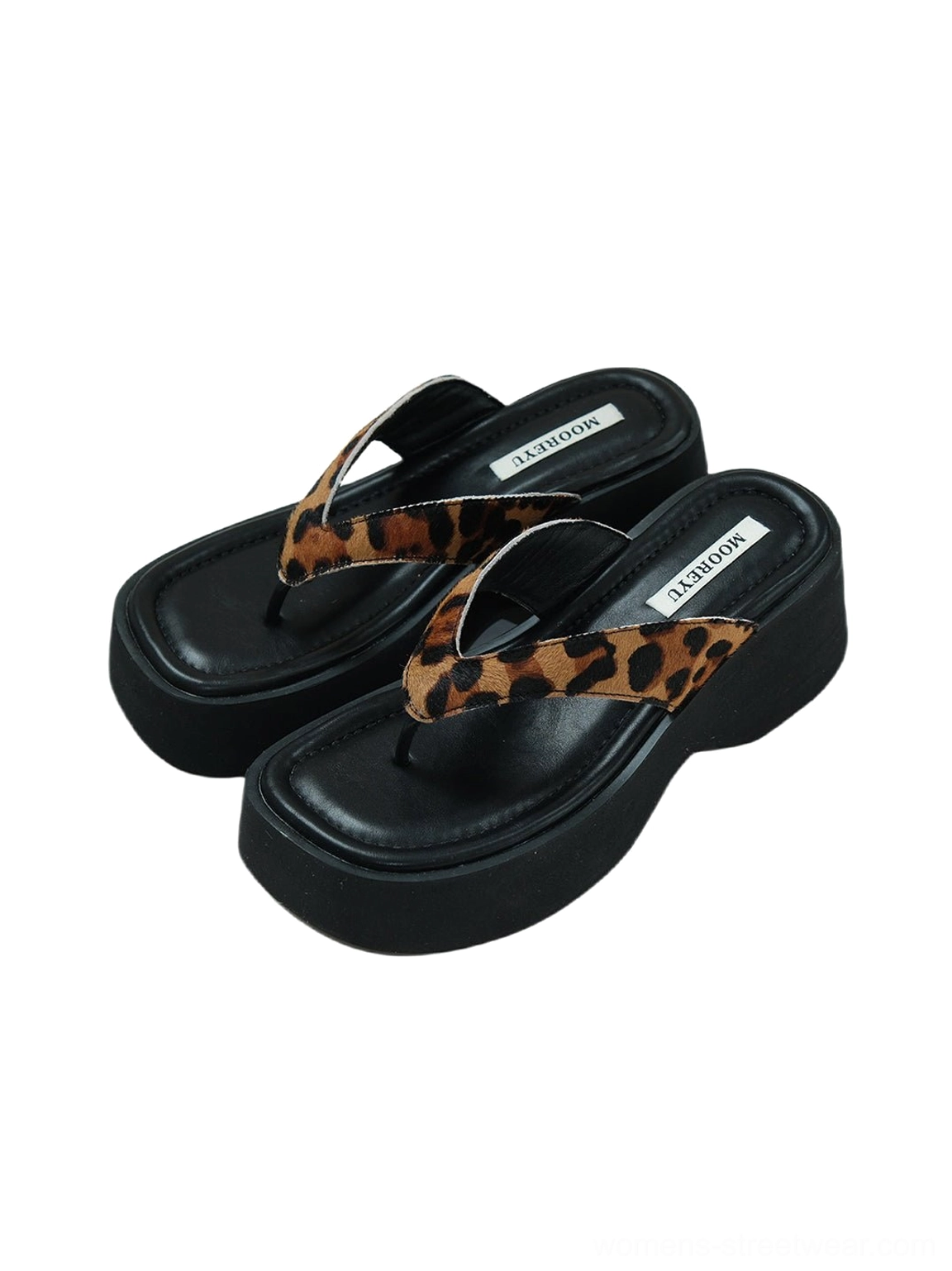 Statement platform flip-flops for women with sculptural sole and easy summer silhouette