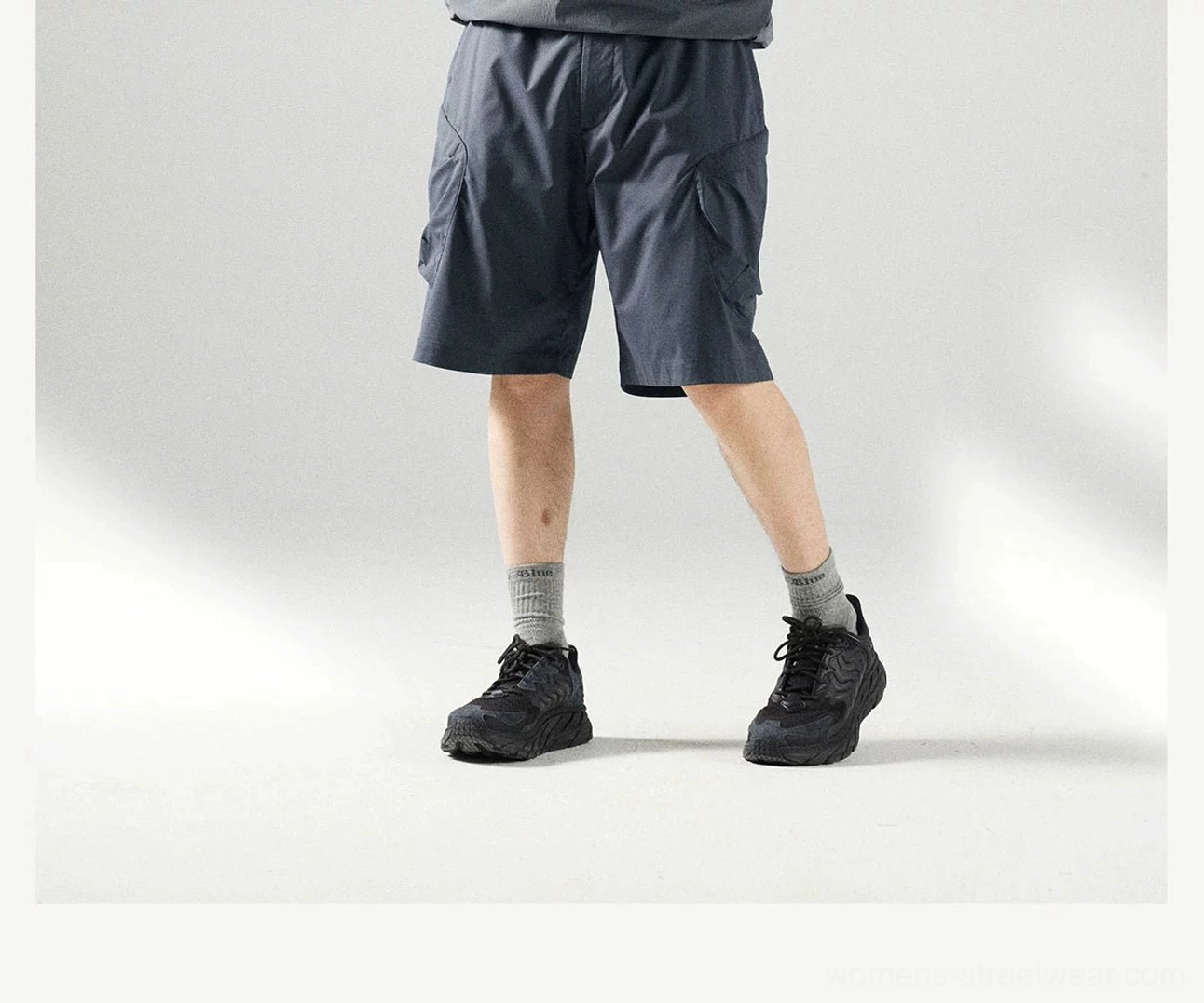 Summer cargo shorts with breathable construction, UPF 100 plus protection, and adjustable drawstring waistband