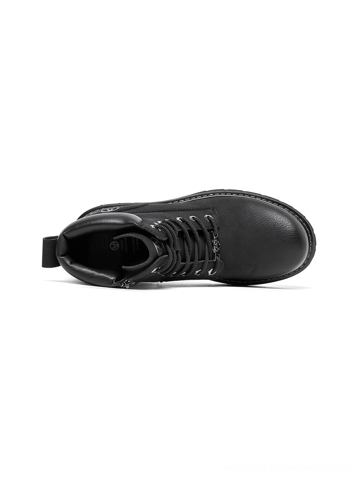 Tactical zip-front lug-sole ankle boots Seoul Harajuku street style inspiration contemporary aesthetic