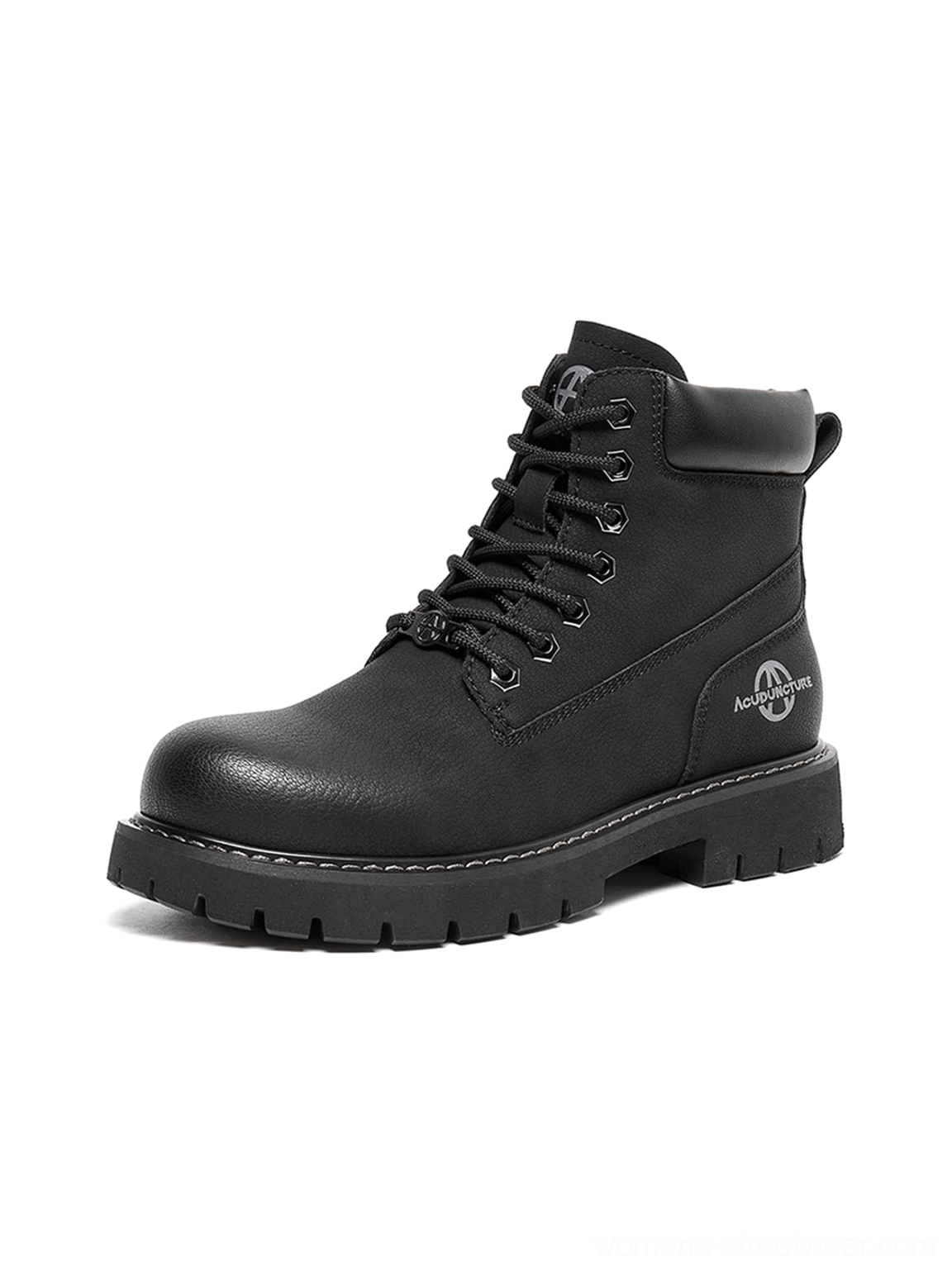 Tactical zip-front ankle boots versatile styling cargo pants oversized jacket techwear coordination
