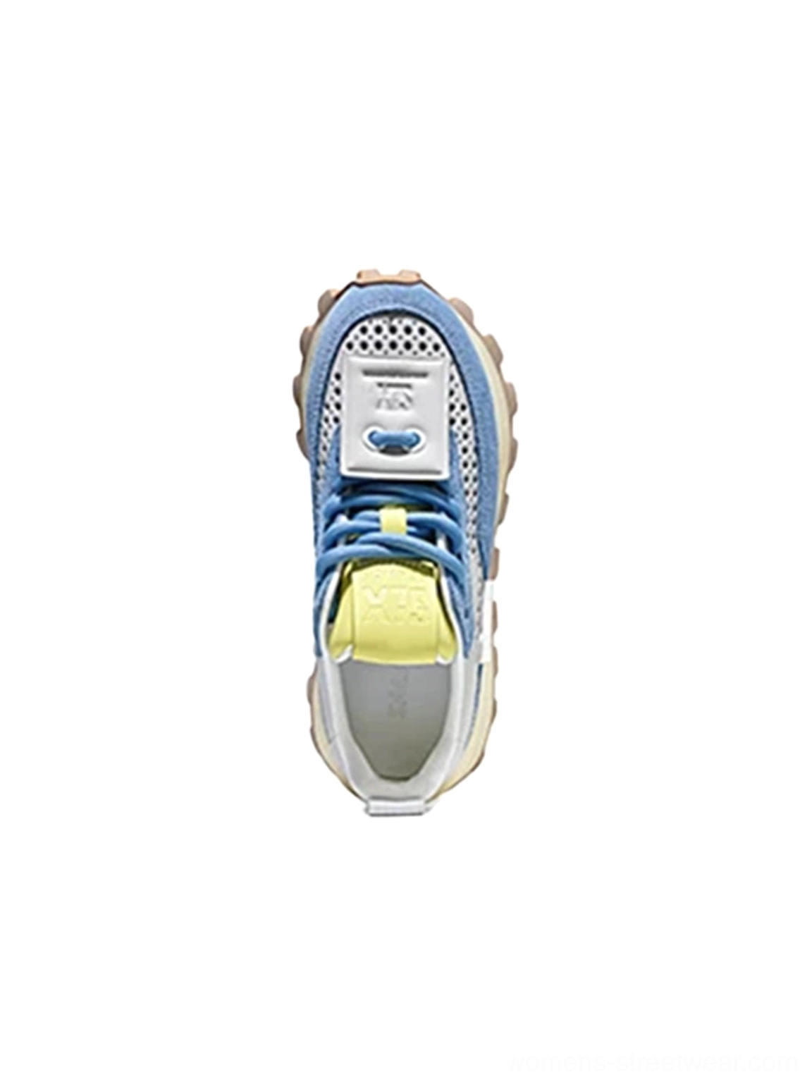 Unisex perforated leather platform casual shoes with layered outsole and lace-up streetwear design