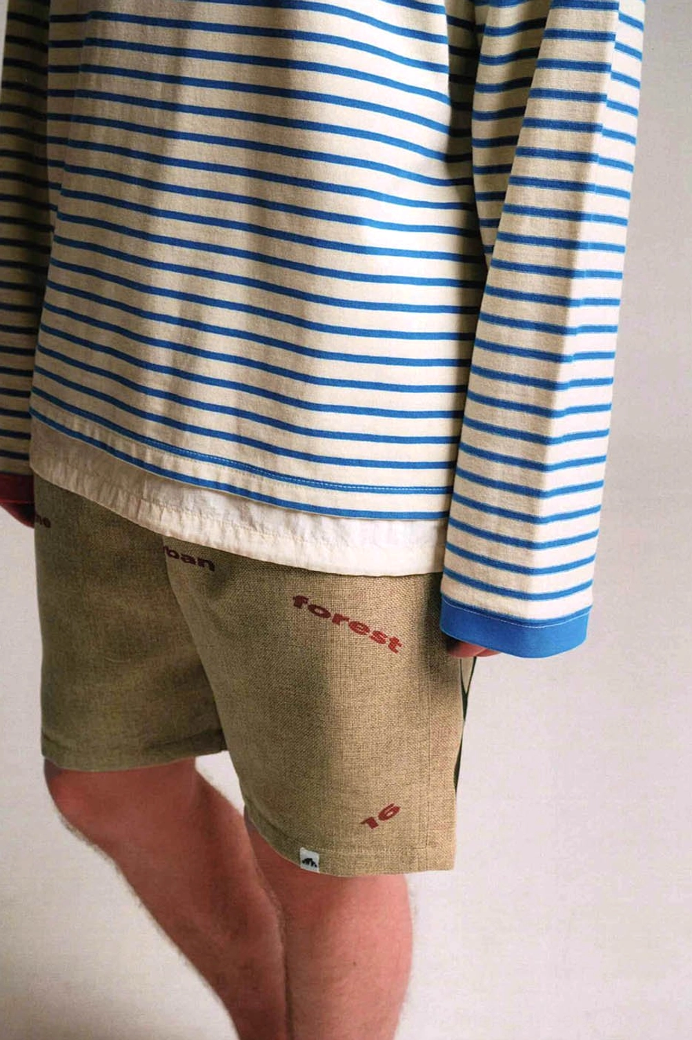 Urban Forest graphic sweat shorts product image featuring comfortable elastic waist and graphic print