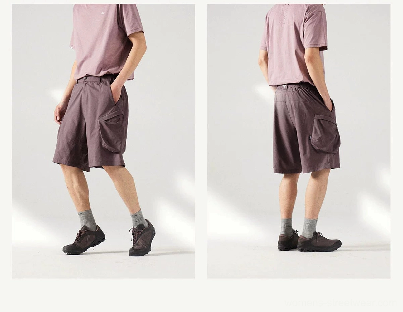 Utility-inspired cargo shorts for hiking, travel, festivals, and everyday urban streetwear outfits