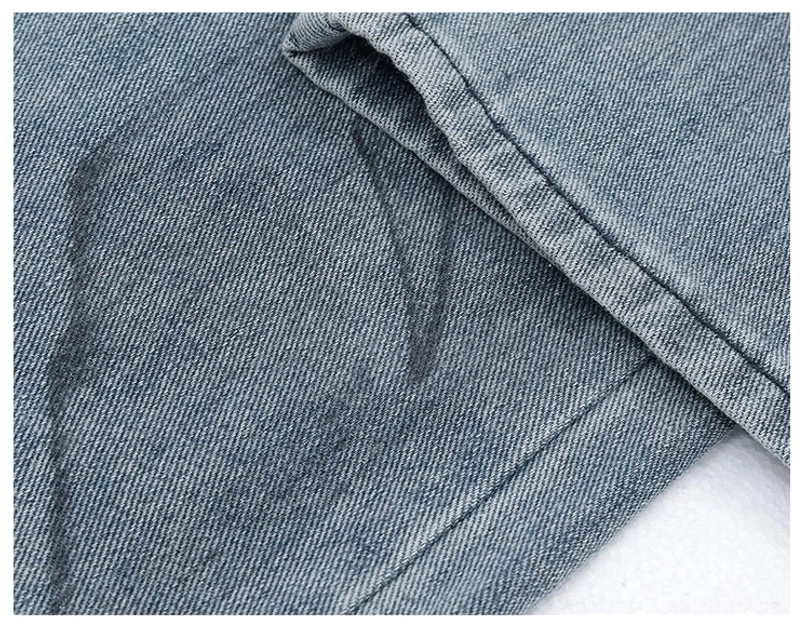 Vintage distressed wide-leg jeans price value proposition demonstrating quality craftsmanship durability and design merit relative to investment