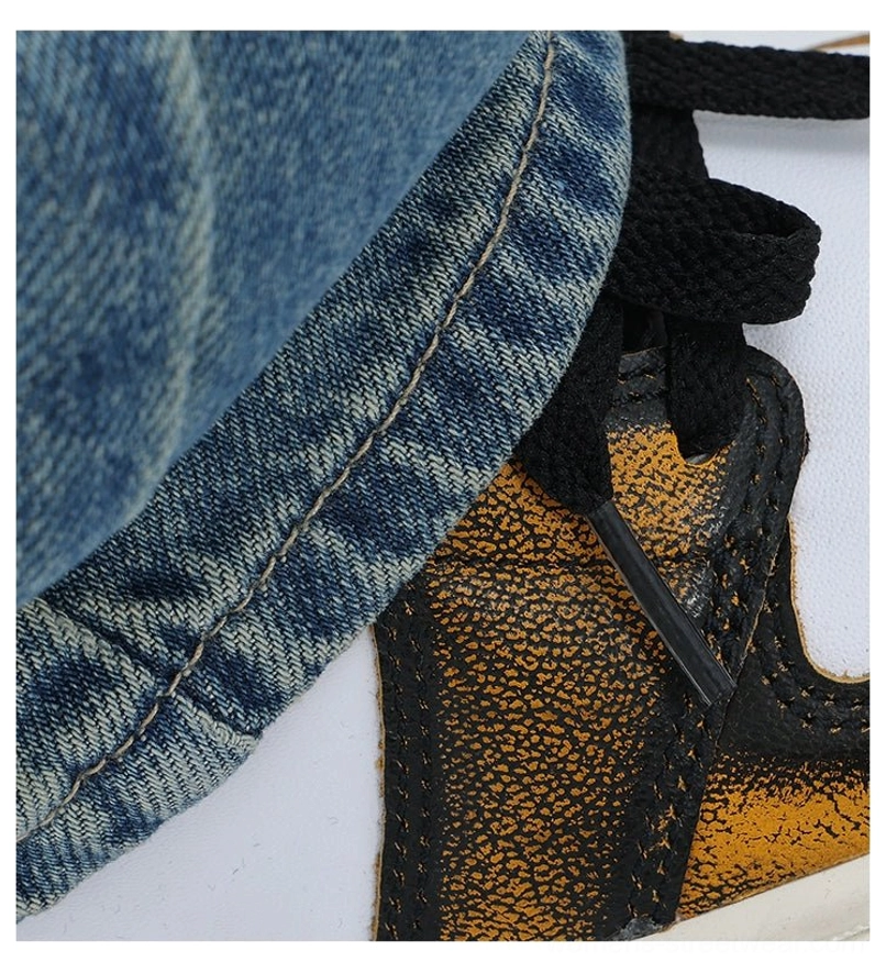 Vintage wash high-waist loose straight-leg floor-length jeans everyday denim fashion view
