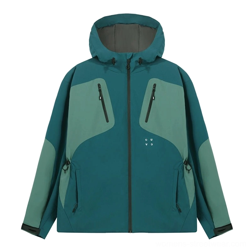 Warm polyester padded jacket with adjustable hood for casual outdoor activities and everyday streetwear