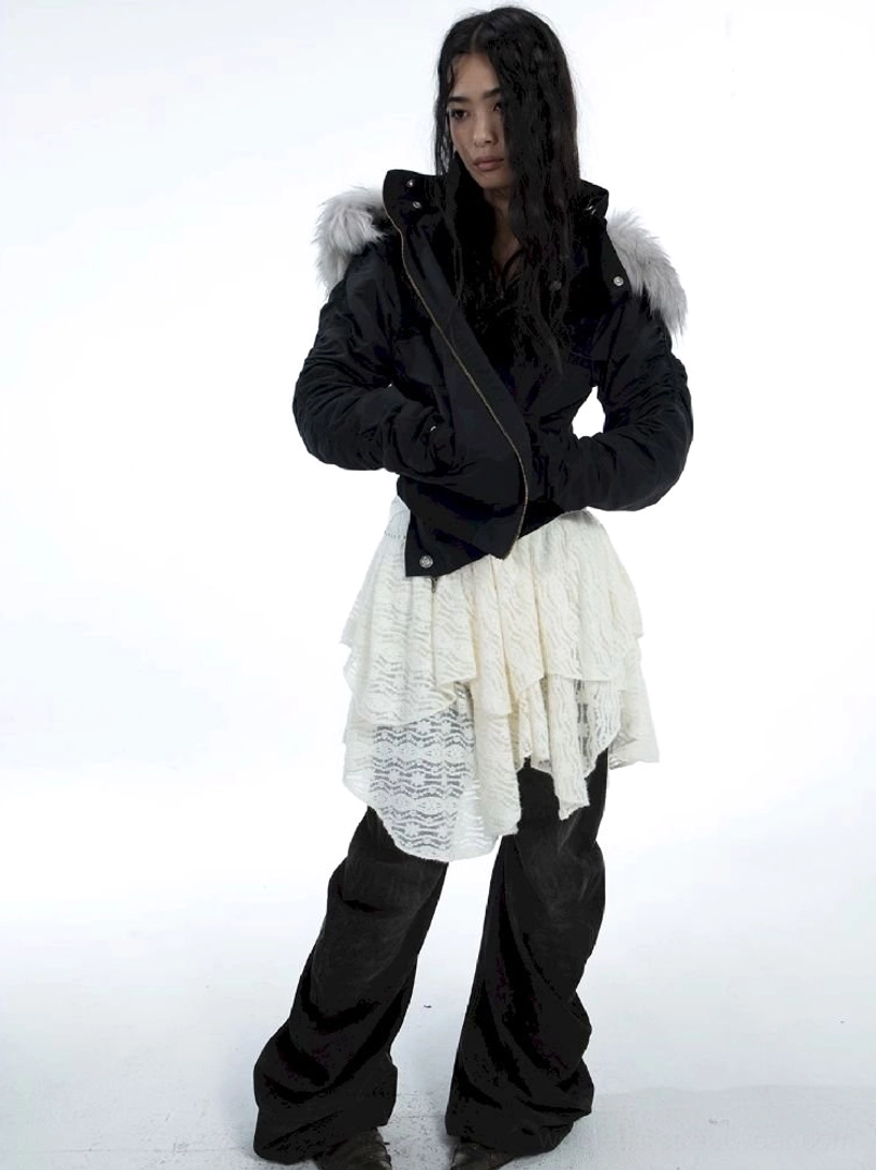 Washed black multi-button low-rise flare jeans for women Y2K streetwear denim detail view