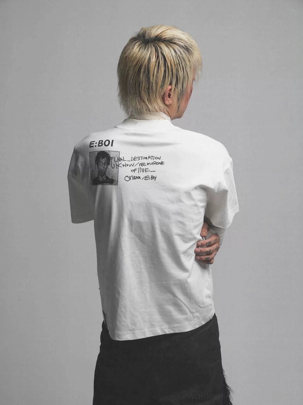 Whatever Guitarist oversized graphic tee with bold guitarist artwork and relaxed boxy cotton fit
