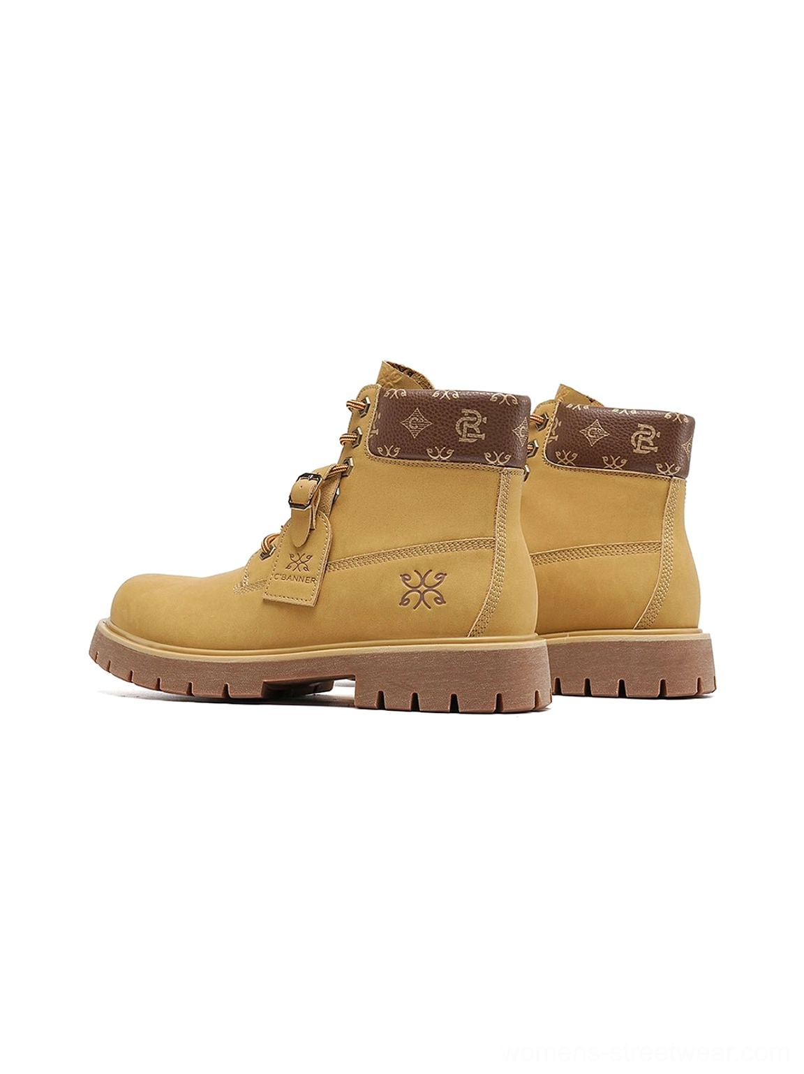Wheat contrast-stitch lug sole work boots product detail view 16