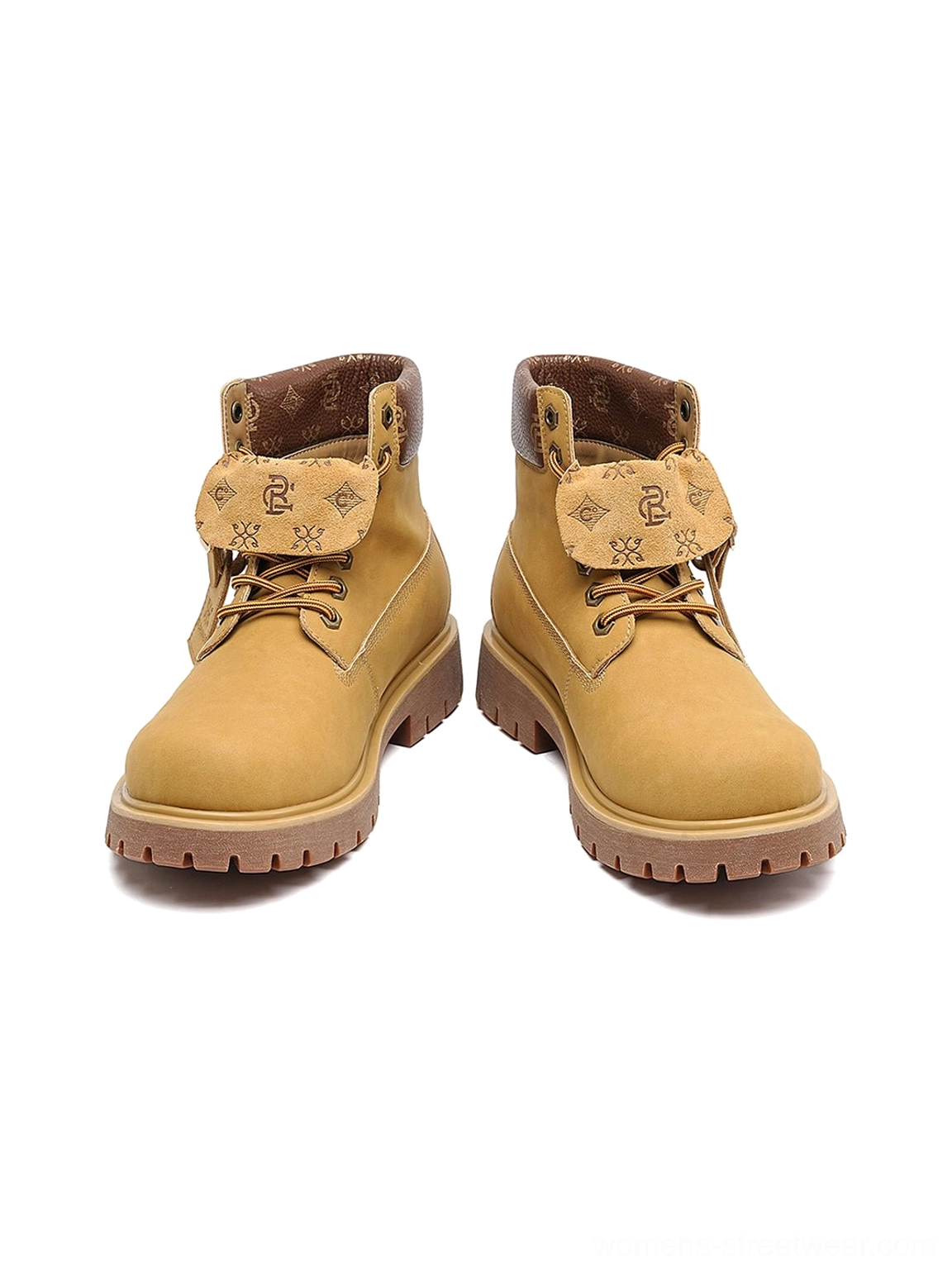 Wheat contrast-stitch lug sole work boots product detail view 18