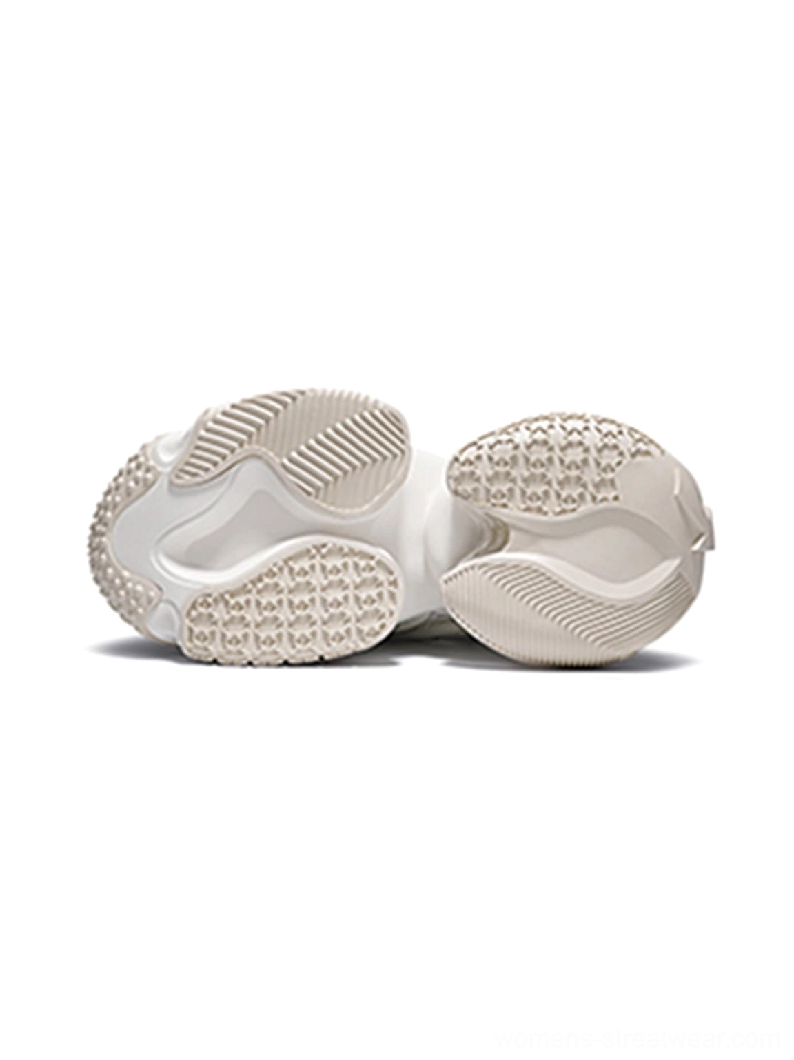 White Vortex Mesh Air Cushion Platform Sneakers product detail with chunky Y2K platform sneaker design