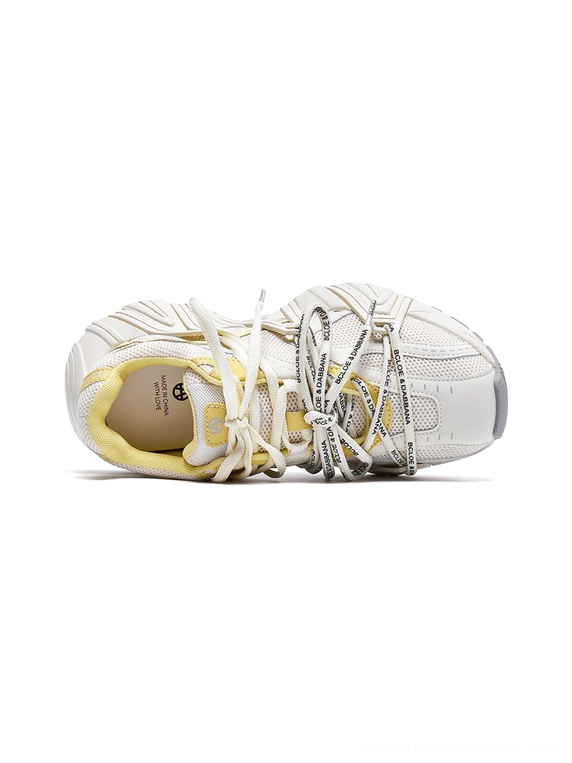 Women's mesh cage runner sneakers with dimensional technical panels for Seoul-inspired casual streetwear