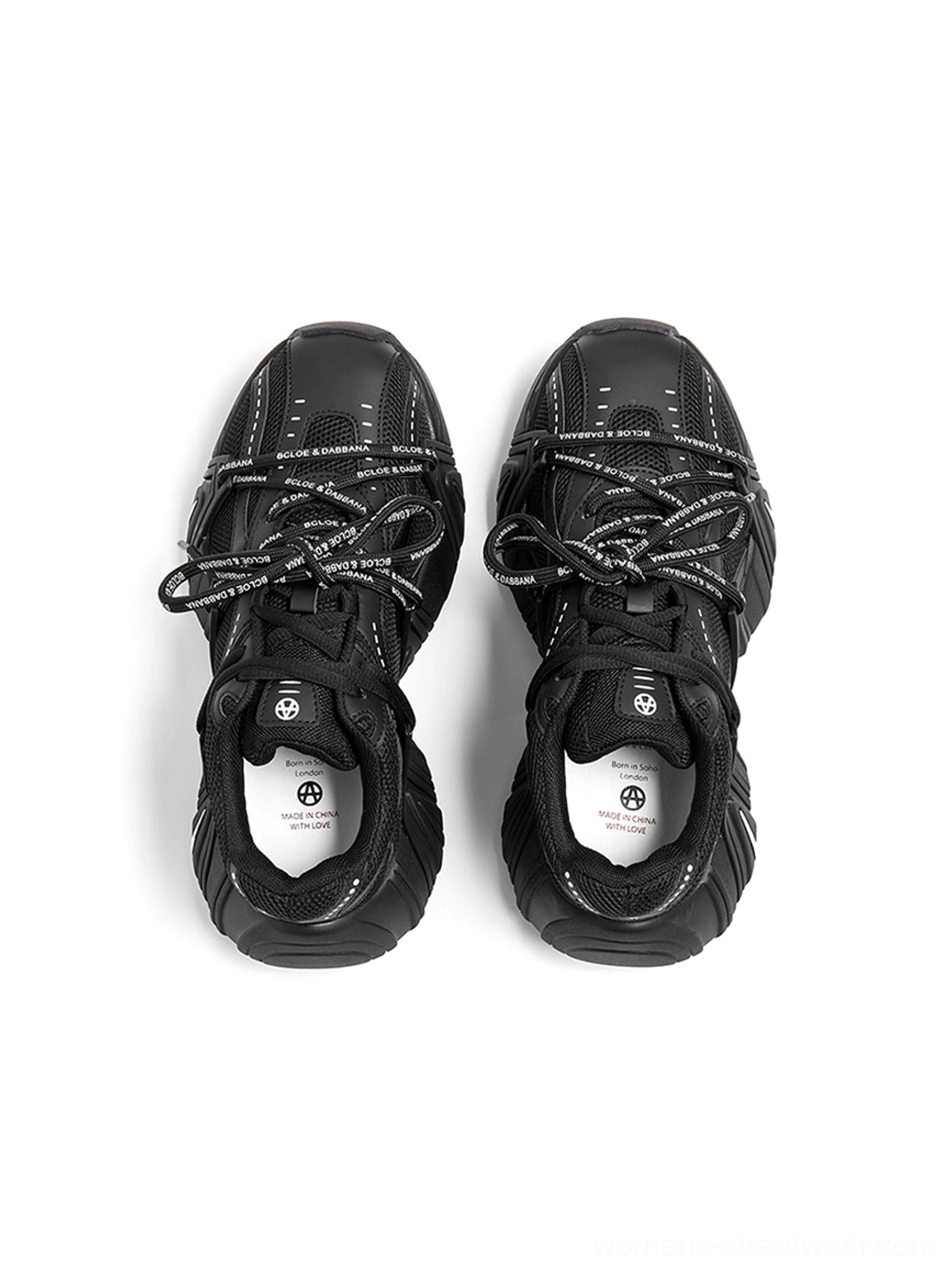 Women's mesh cage runner sneakers close-up product view for Y2K retro running and Seoul fashion outfits