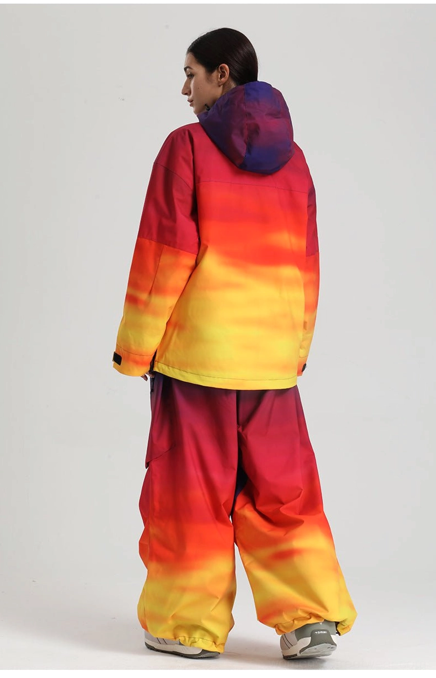 Women’s oversized waterproof ski anorak jacket technical streetwear outerwear final view